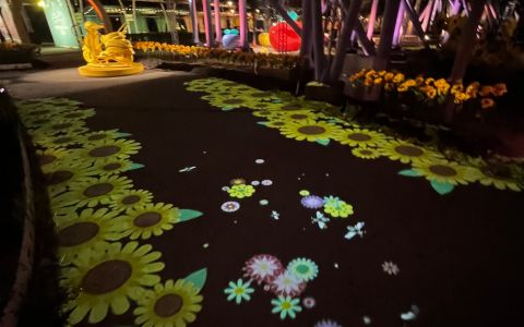 Interactive Floor At Viva La Vespa